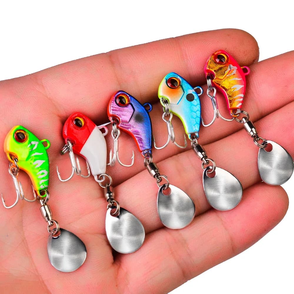 Leurre métal vibrant wobble 6g 15g 28g - Cuiller spinner pêche hiver - Appât dur artificiel