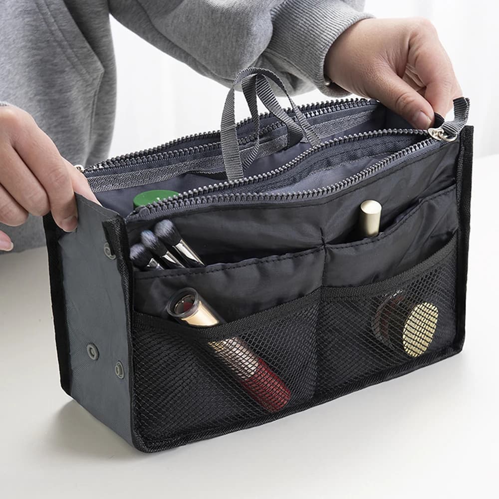 Organisateur cosmétiques pêche femme rangement accessoires pêche toilette voyage quotidien sac insert