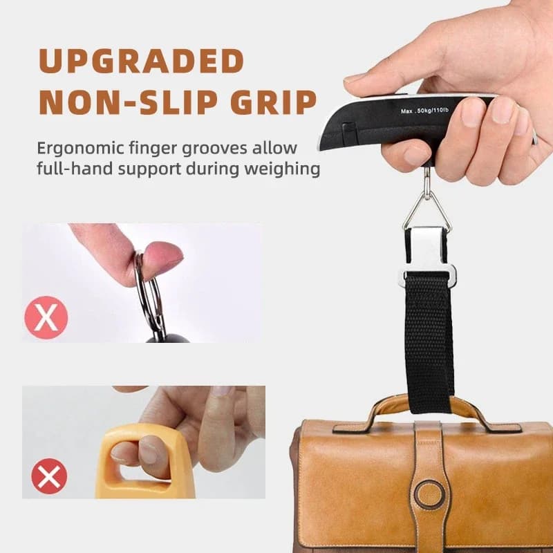 Balance numérique pèse-bagages 50kg portable LCD - Outil de voyage précis pour valises et équipement pêche