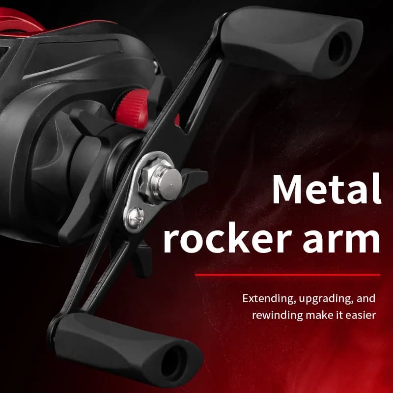Moulinet casting ultra-léger Rooblinos BR - Frein max 8kg pour pêche du brochet sandre et black-bass au leurre
