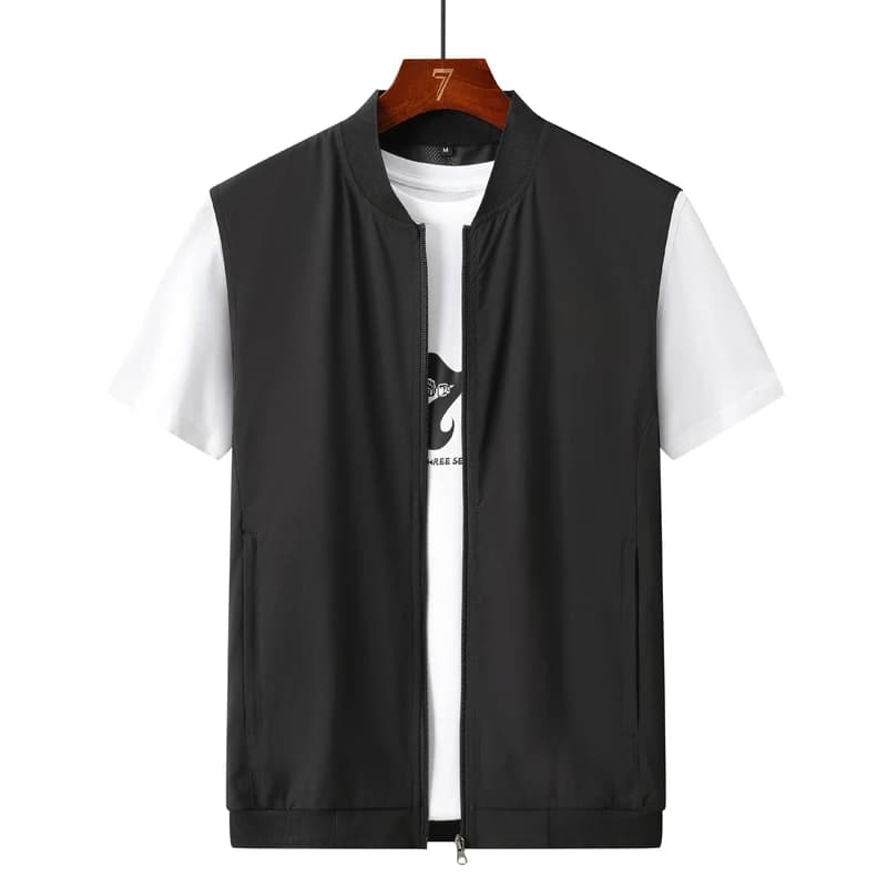 Gilet respirant homme été - Séchage rapide pêche et randonnée - Maille légère - Veste sans manches sport