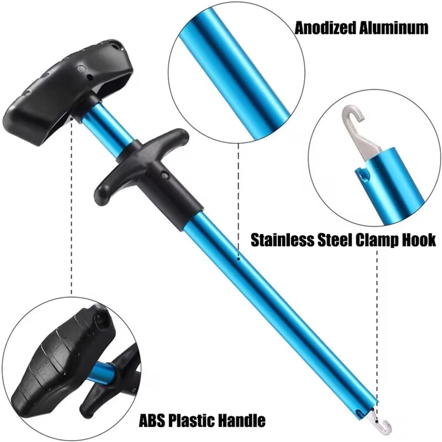 Décrocheur hameçon pêche tube aluminium portable extracteur leurre sécurité