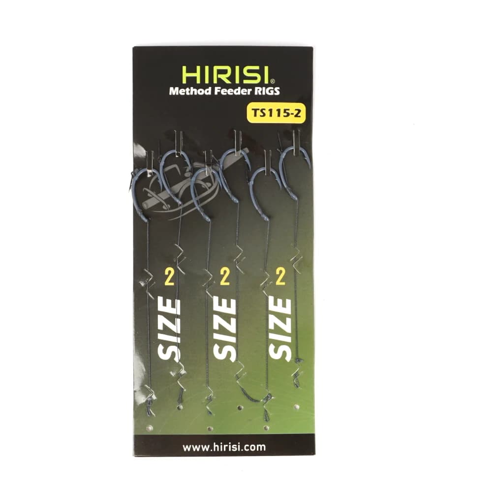 Kit de 6 hameçons prêts à pêcher pour la carpe et feeder - Accessoires montage TS115 Hirisi