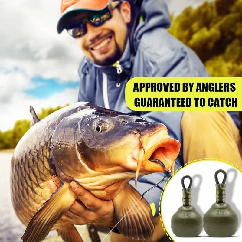 3 plombs de pêche spécial carpe accessoires équipement pour pêcheurs exigeants