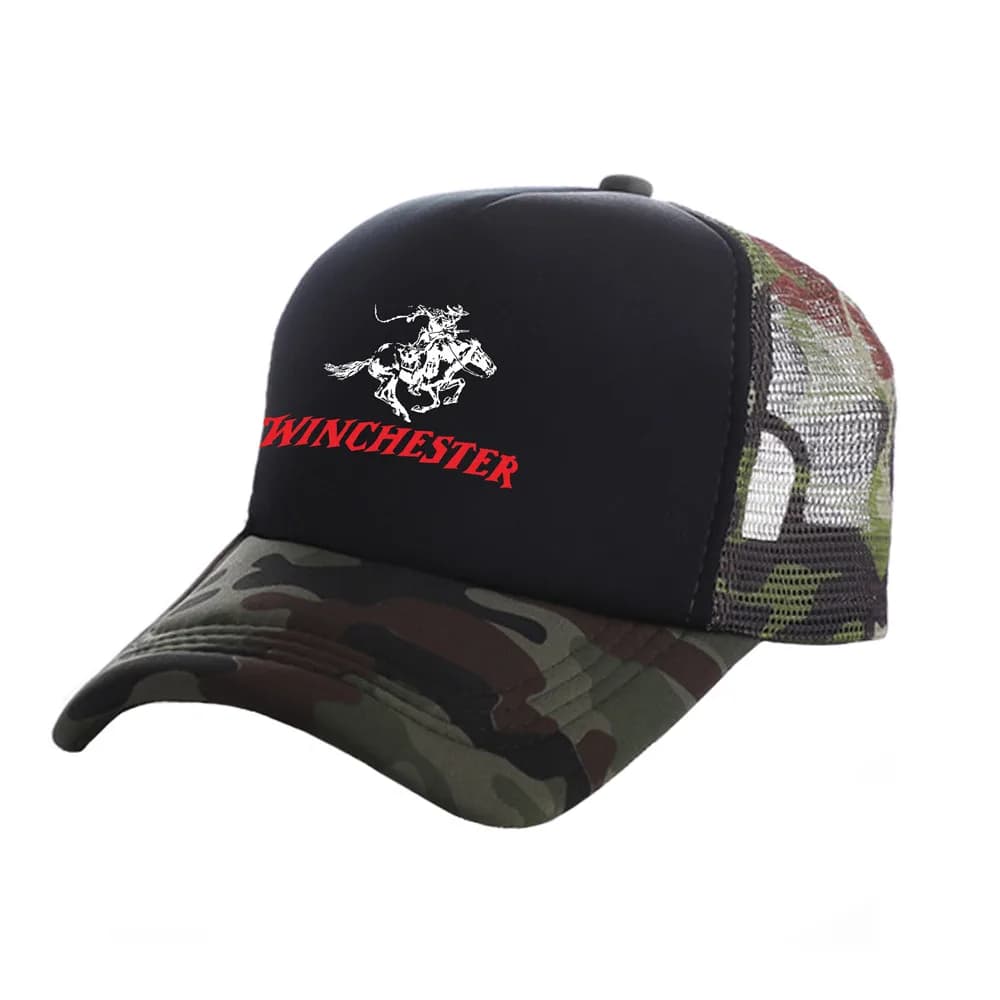 Casquette Winchester rifles trucker cap - Hommes unisexe mesh été - Chapeau baseball style pêcheur