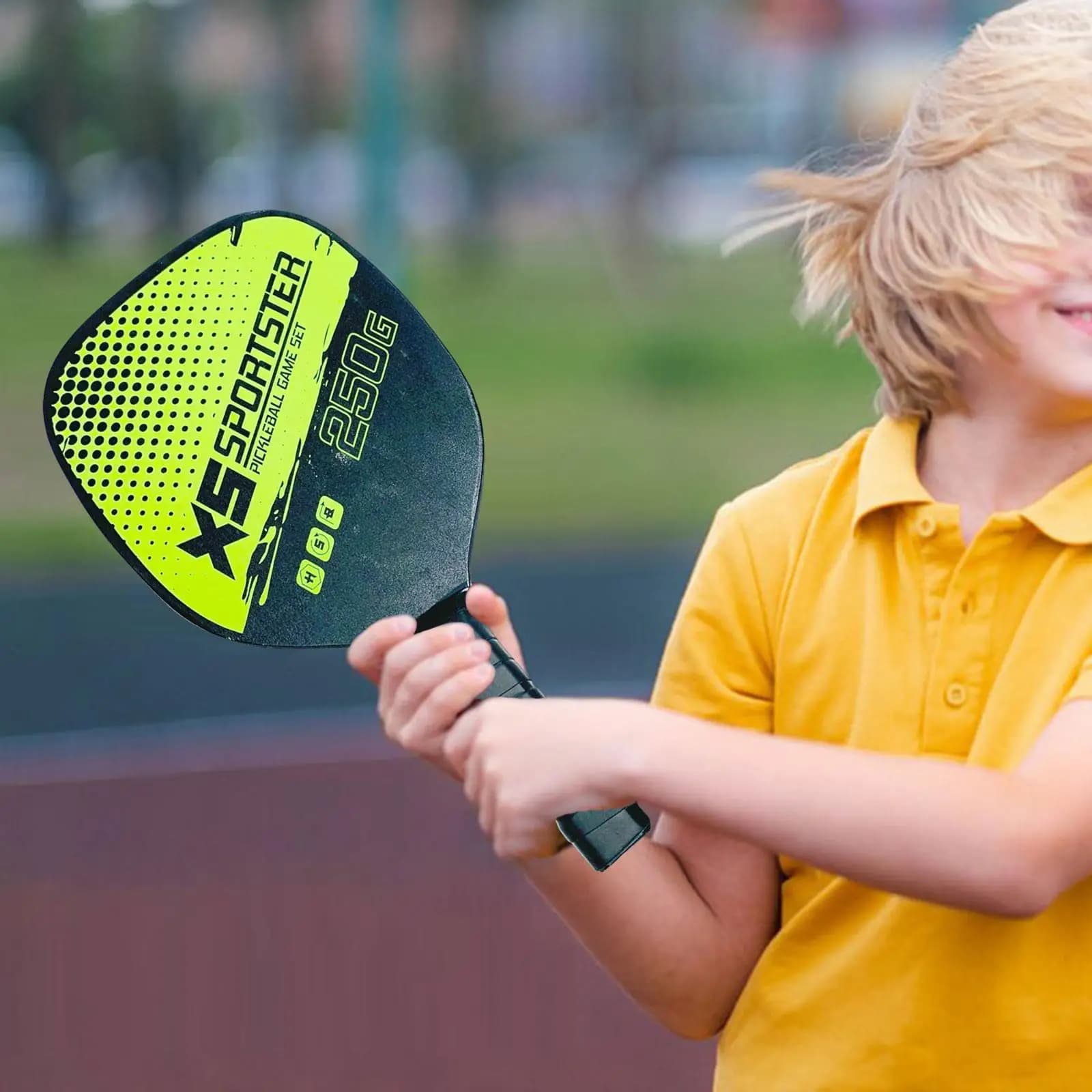 Paddle pickleball en bois avec grip confort - Pour pêche intérieur extérieur cadeau hommes femmes