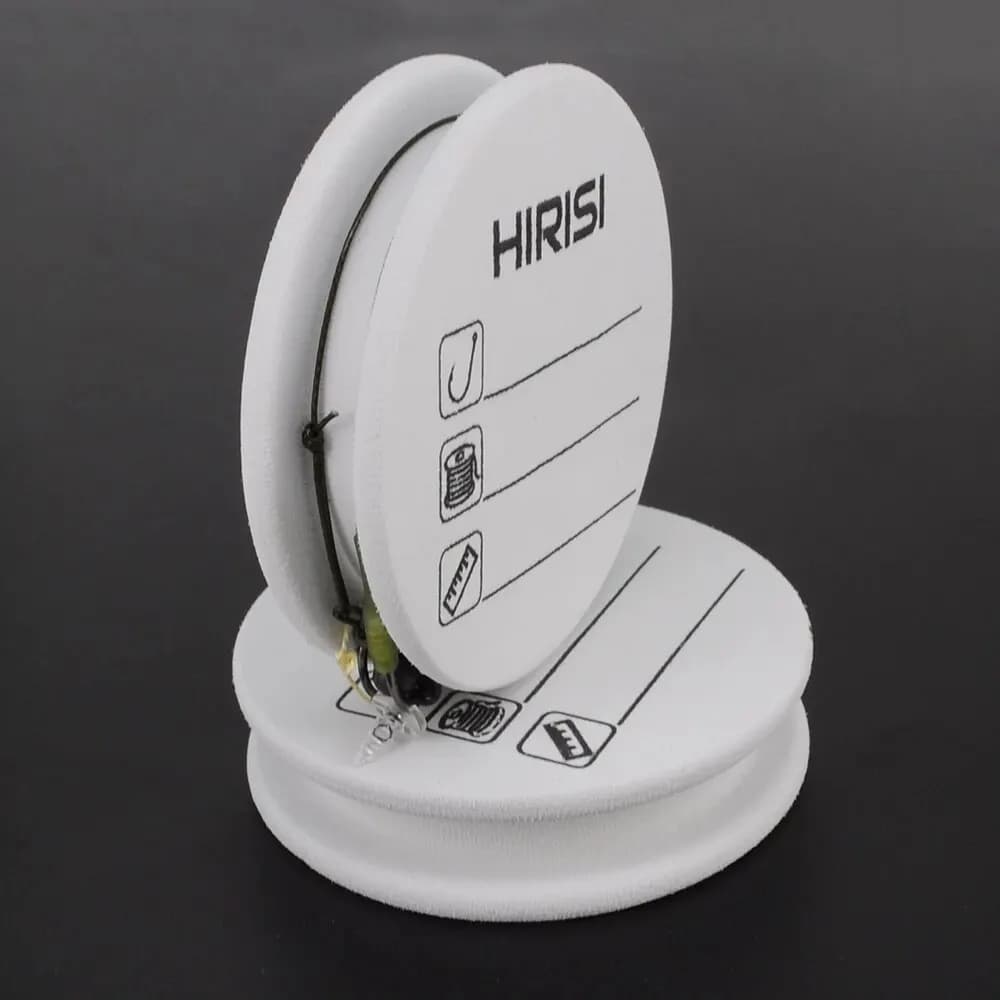 Hirisi 10pcs EVA Foam Spools Carp Fishing Rig Winders Line Leader Wire Board Win