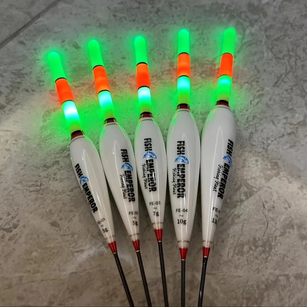 Flotteur lumineux électronique 2 pièces pour pêche de nuit grande flottabilité CR425, matériel de pêche estival 2024
