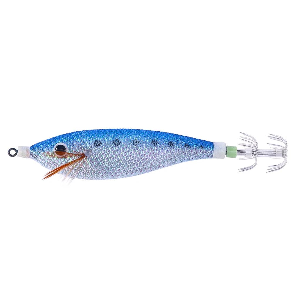 Hameçon calamar lumineux 11cm/13.4g - Leurre crevette poulpe seiche - Plomb pêche nocturne