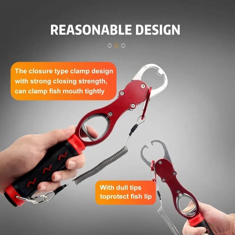 Pince à lèvres pour poisson en alliage aluminium - Gripper avec balance portable accessoire pêche