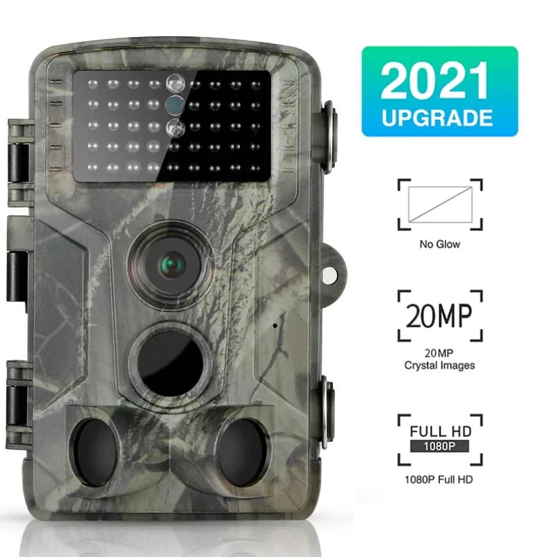 Caméra de chasse extérieure 20MP 1080P étanche surveillance faune vision nocturne piège animalier