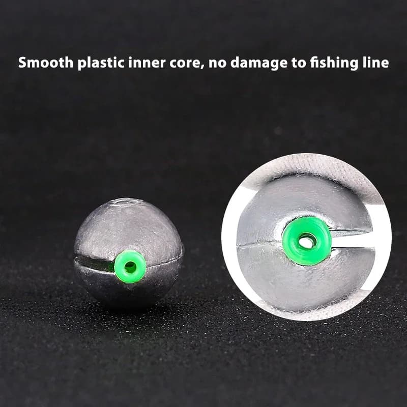 Plombs olive 2g-30g avec noyau plastique - 20 pièces pour pêche à la carpe et pêche au coup