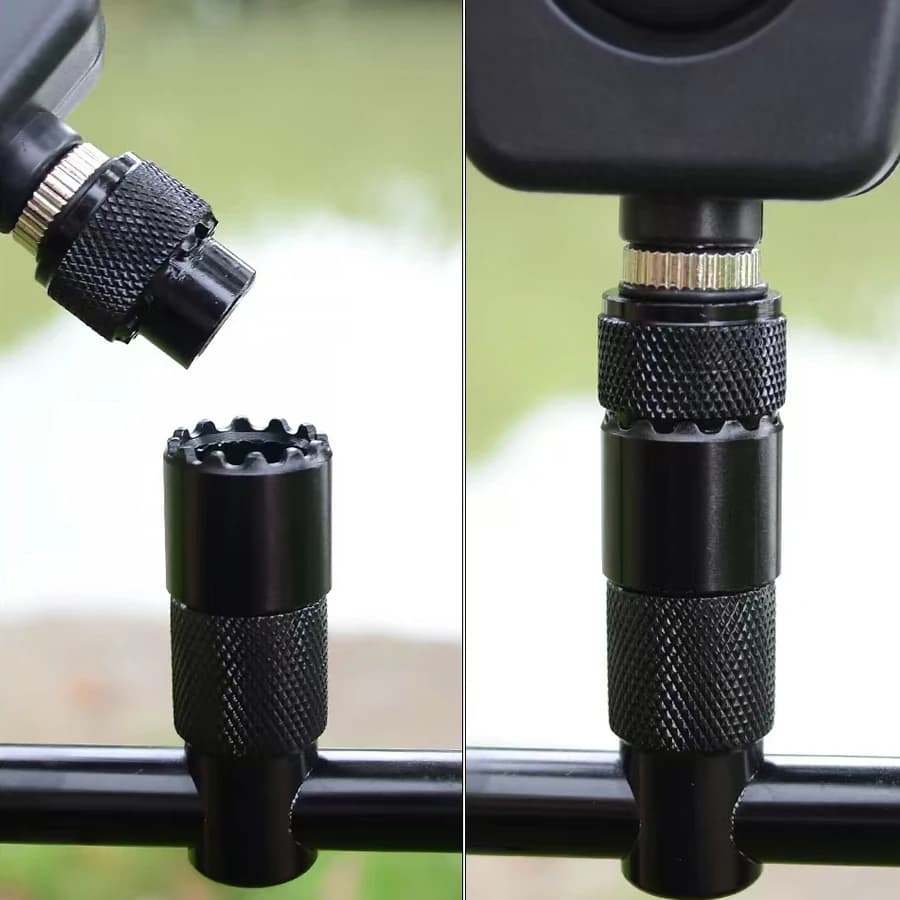 Support magnétique pour canne à pêche en alliage aluminium avec adaptateur rapide M3/8 pour alarme de touche