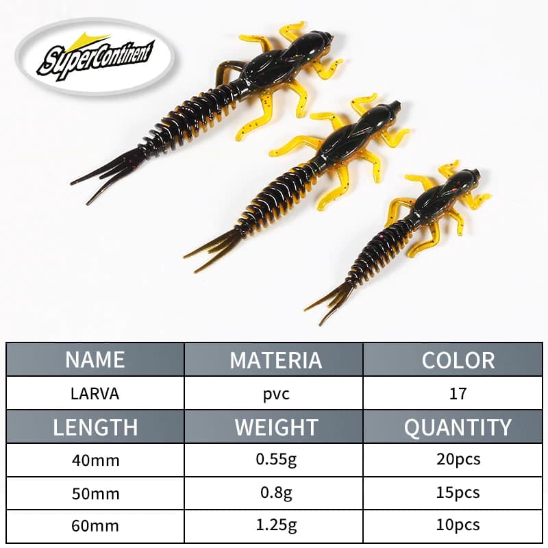 Leurres souples Reach 6cm/5cm flottants - Vers silicone pour pêche en eau douce et leurres nageurs