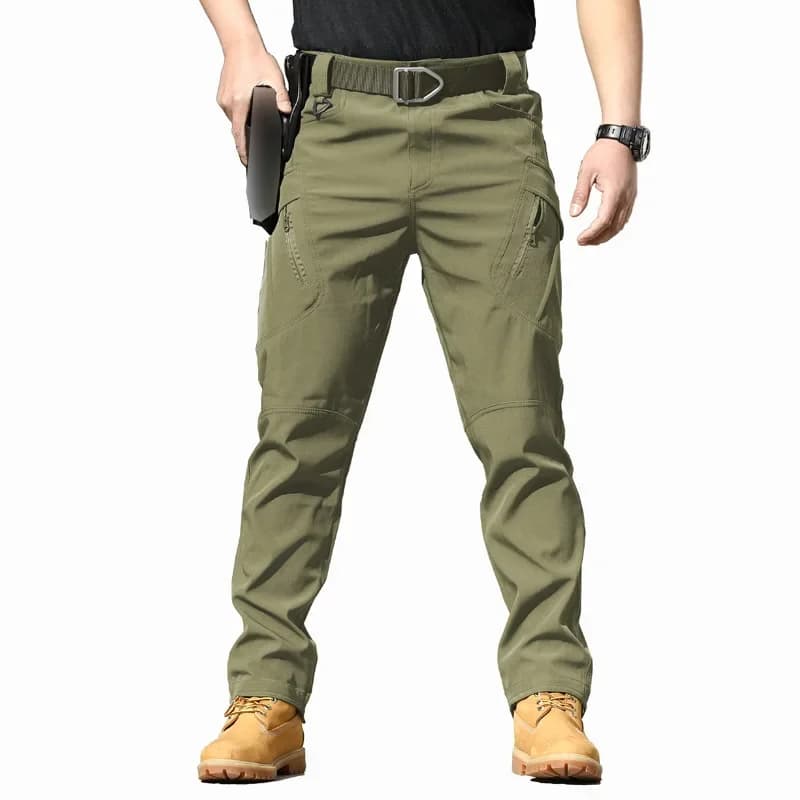 Pantalon tactique stretch coton printemps-automne - confortable pour pêche saisonnière et camping