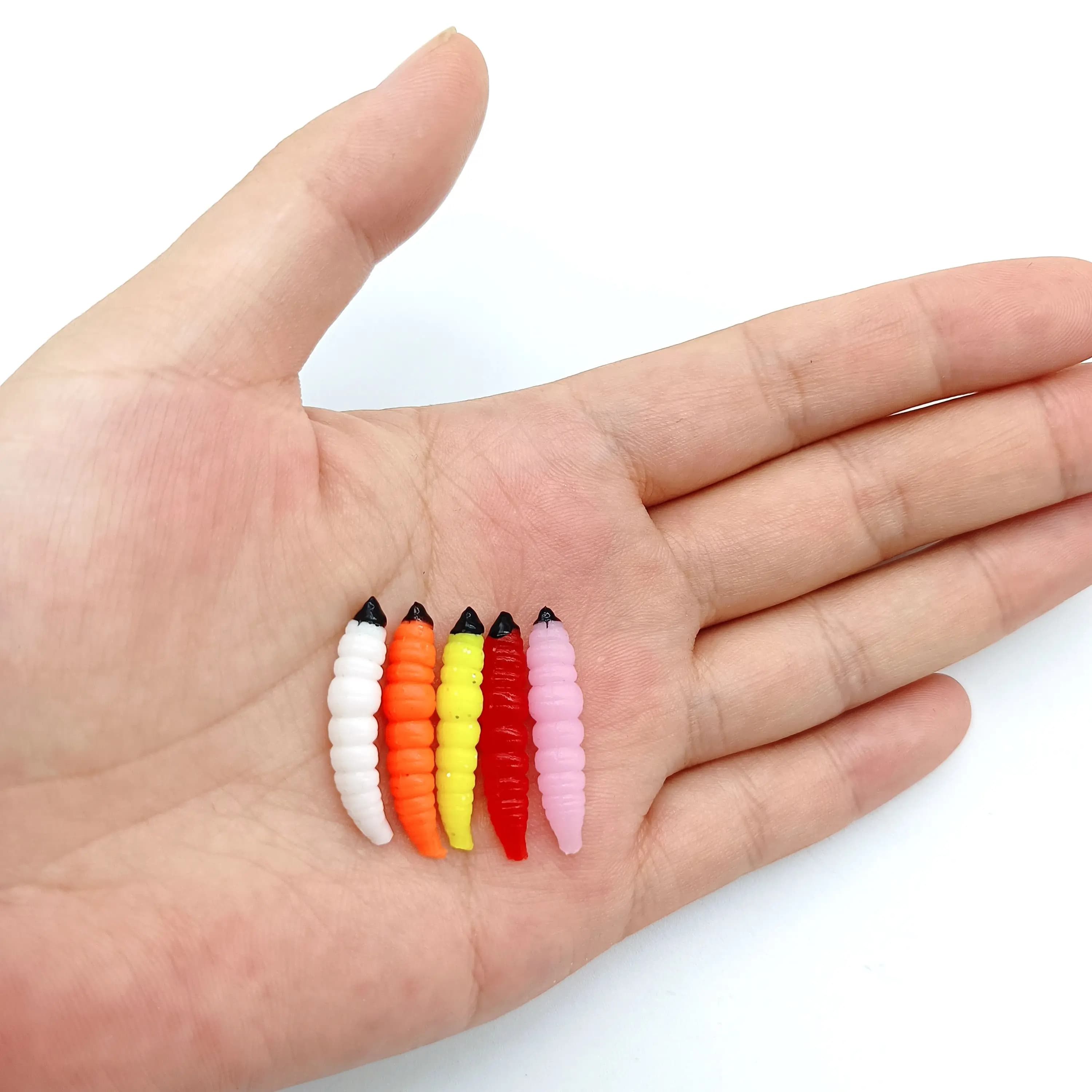 Vers souples DUODUOYU 20 pièces 30mm - Leurres silicone 0.45g pour pêche des carnassiers et jigging
