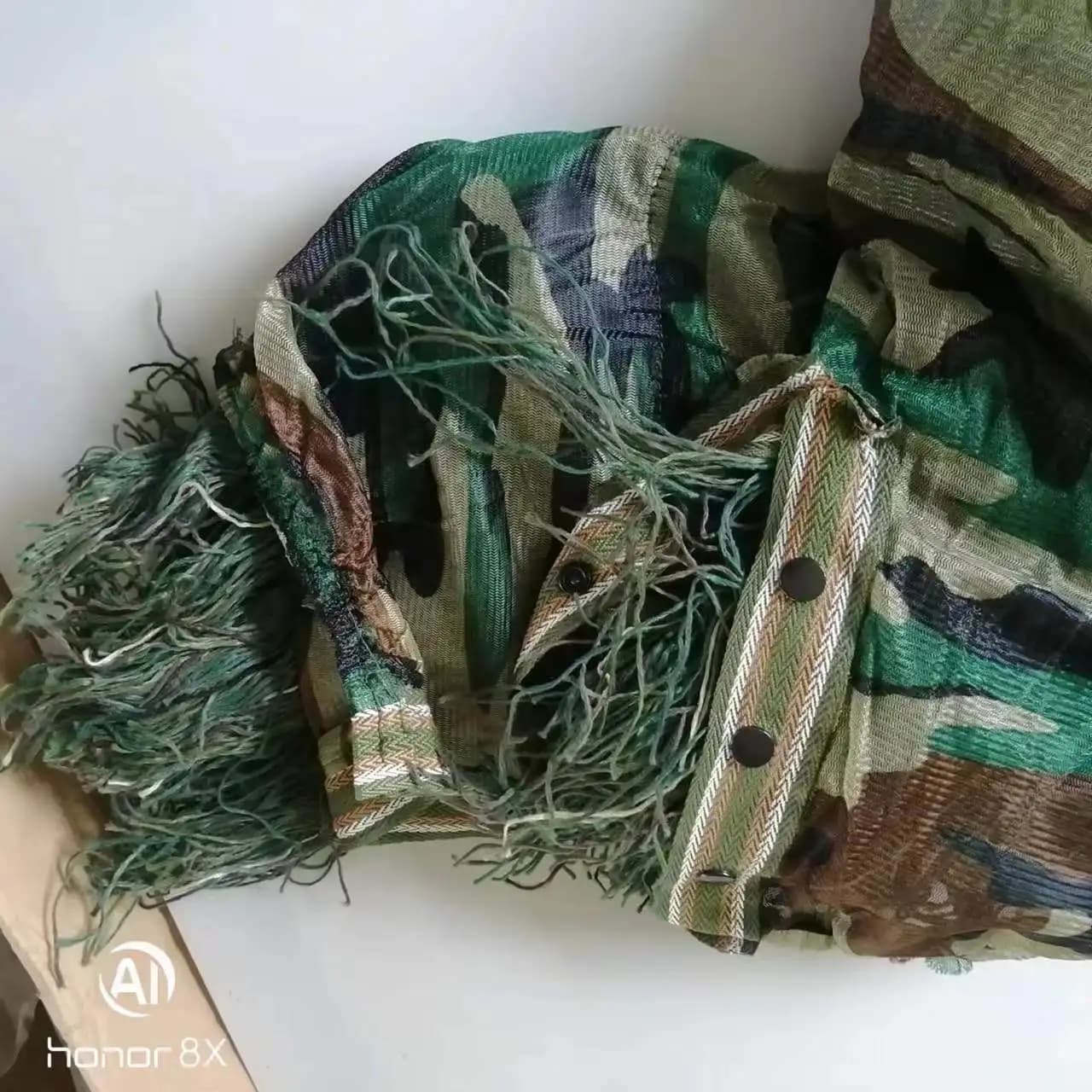Kit ghillie camouflage 5 pièces adulte - Tenue complète pêche observation aviaire chasse discrète