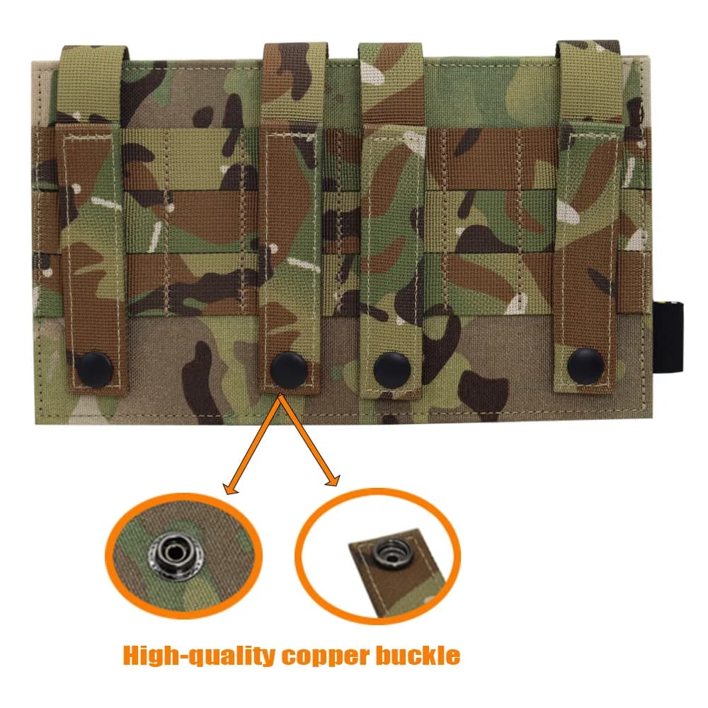 Panneau adaptateur MOLLE 1000D pour patchs pêche - Conversion Hook&Loop pour équipement tactique
