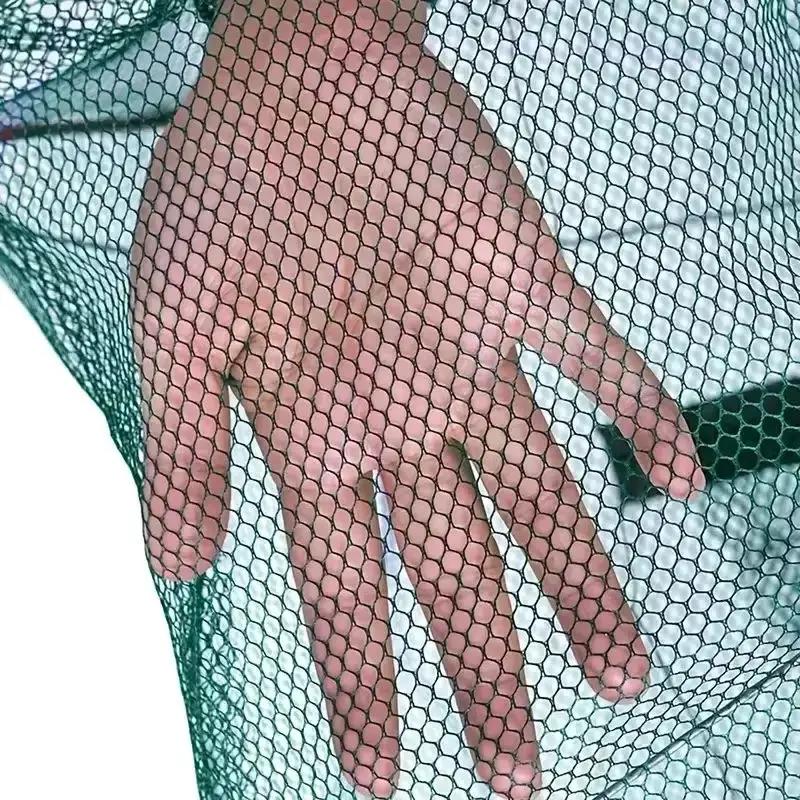 Filet de pêche pliable en nylon - Piège portable pour poissons, crevettes, crabes et anguilles