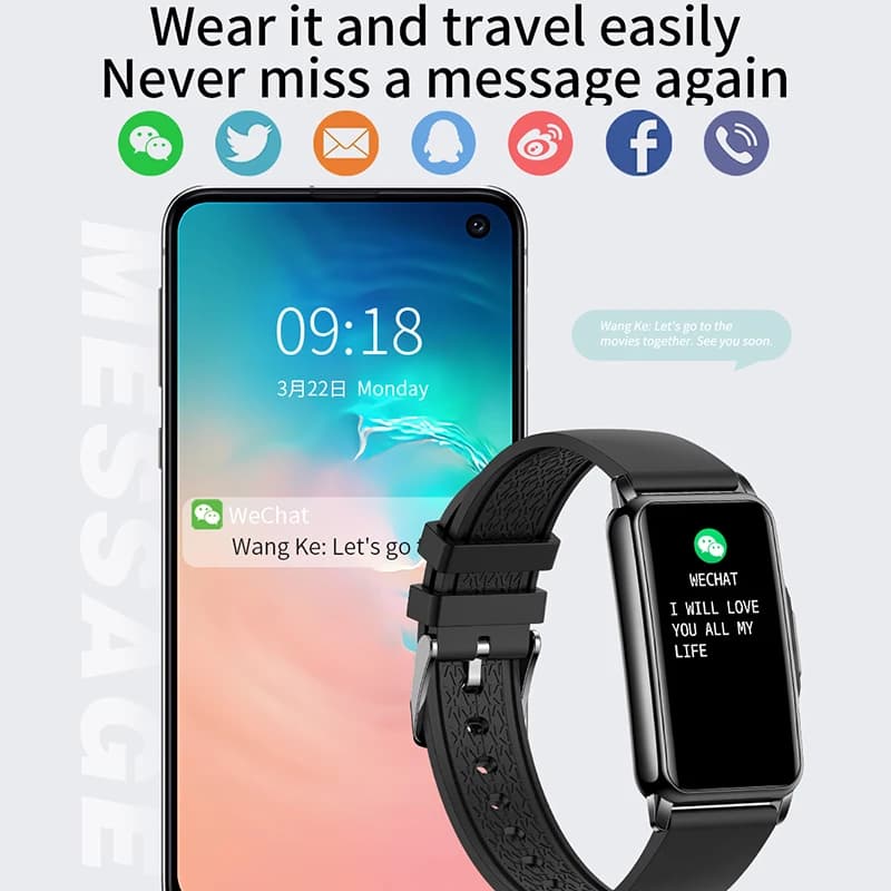 Montre connectée femme homme ChiBear étanche cardio fréquence monitoring 20 modes sport iOS Android