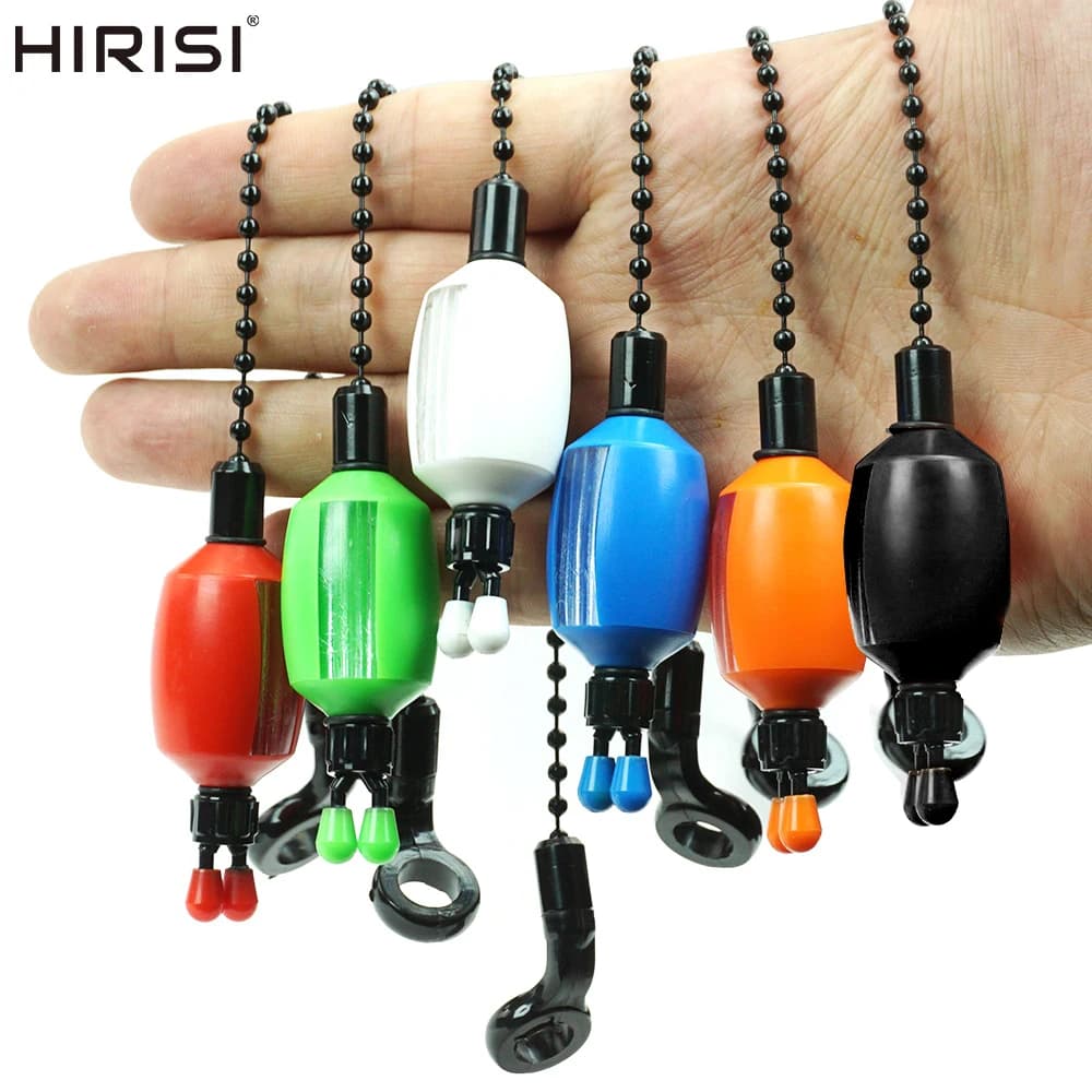 Swingeurs Hirisi B2042 pour pêche carpe - Indicateurs 5 couleurs avec clips sécurisés pour ligne