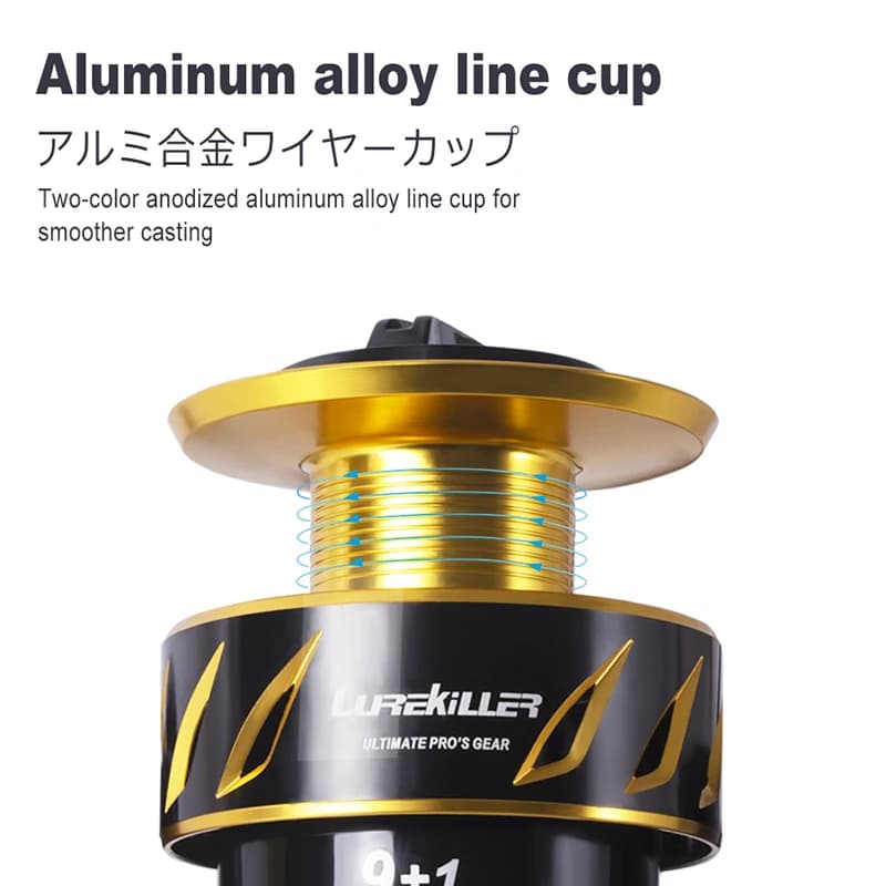 Moulinet spinning LUREKILLER Saltist CW corps métal origine Japon pour pêche jigging et lancer lourd mer