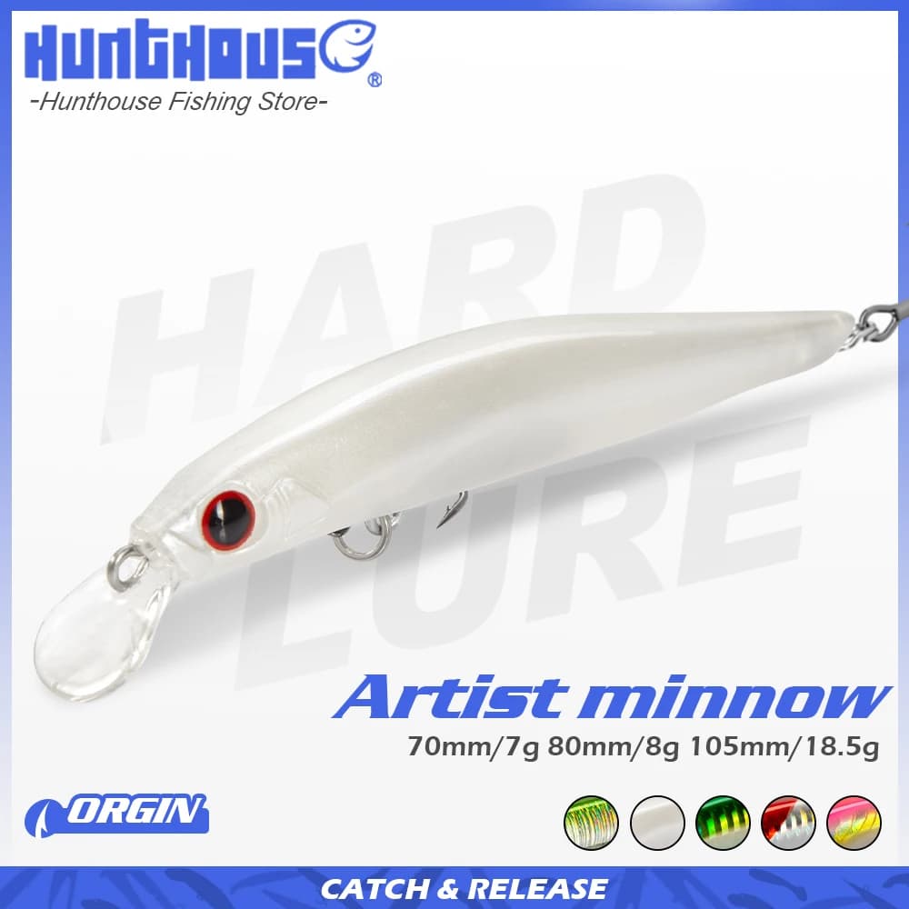 Leurre jerkbait coulant 70-105mm pour truite et bass - Minnow artist twitch bait pêche mer