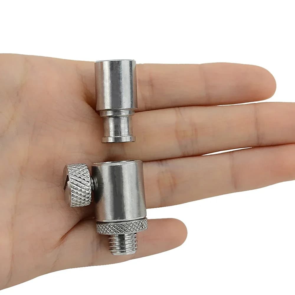 Connecteur rapide acier inox Hirisi pour alarmes carpe supports cannes tiges rive AQ202