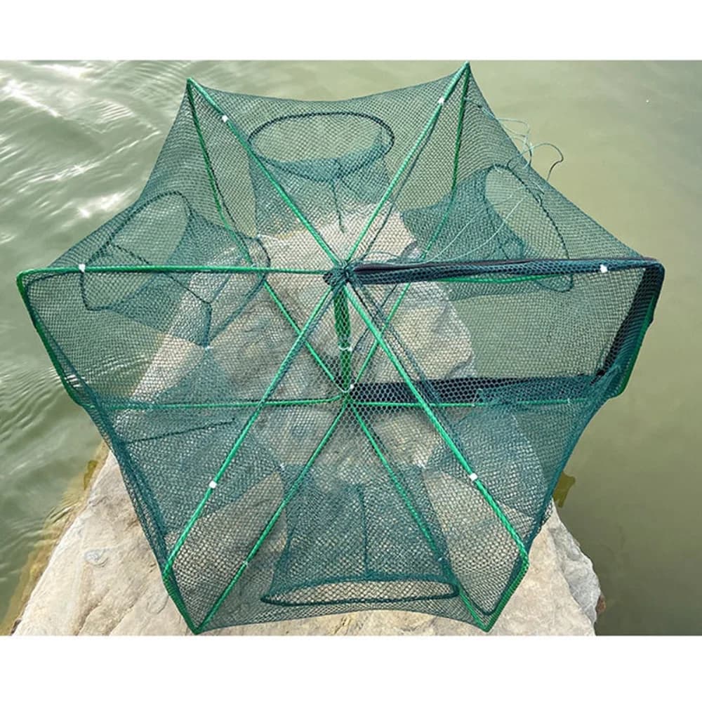 Piège pliable pour crabes écrevisses et anguilles filet de pêche casting résistant