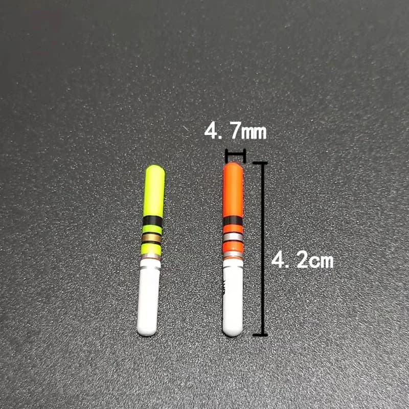 5 bâtons lumineux LED étanches avec chargeur et piles rechargeables pour la pêche de nuit