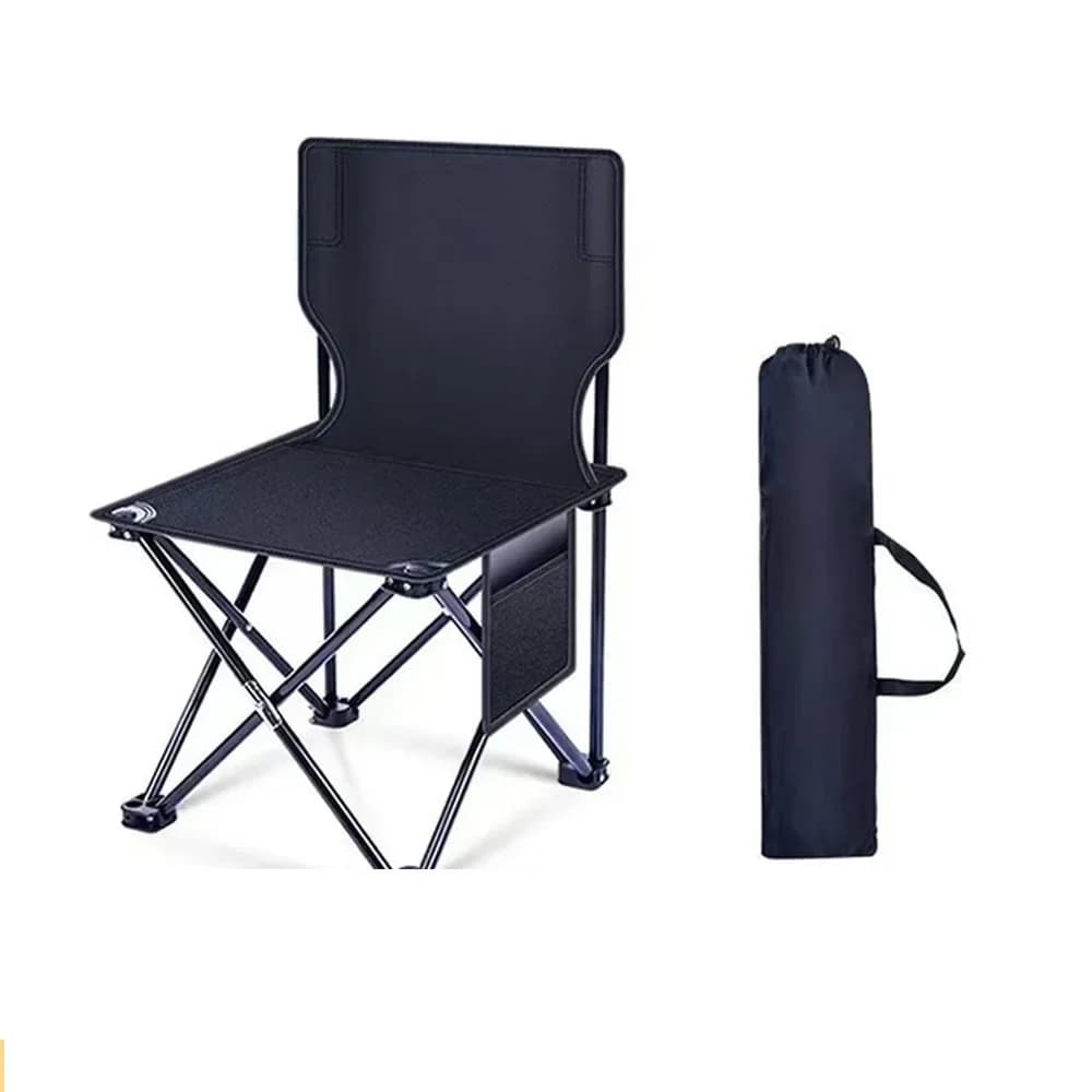 Chaise pliante portable avec dossier camping pêche dessin extérieur siège confortable transport facile