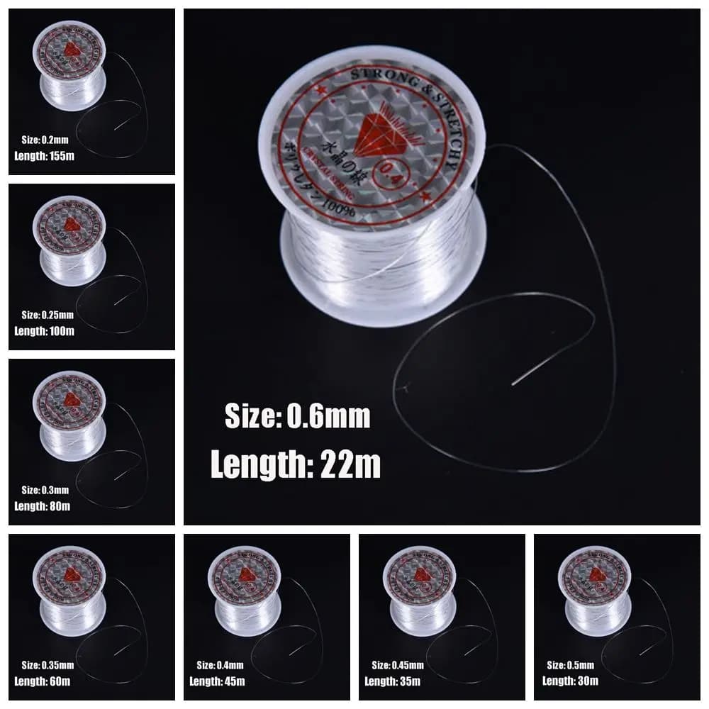 Ligne de Pêche Monofilament Nylon Haute Résistance Diamètres 0.2 à 0.6mm pour Pêche Précise