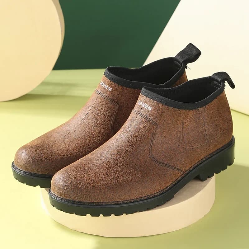 Bottes de pêche imprimé crocodile 2026 - Chaussures caoutchouc imperméables sans lacets pour pêcheur