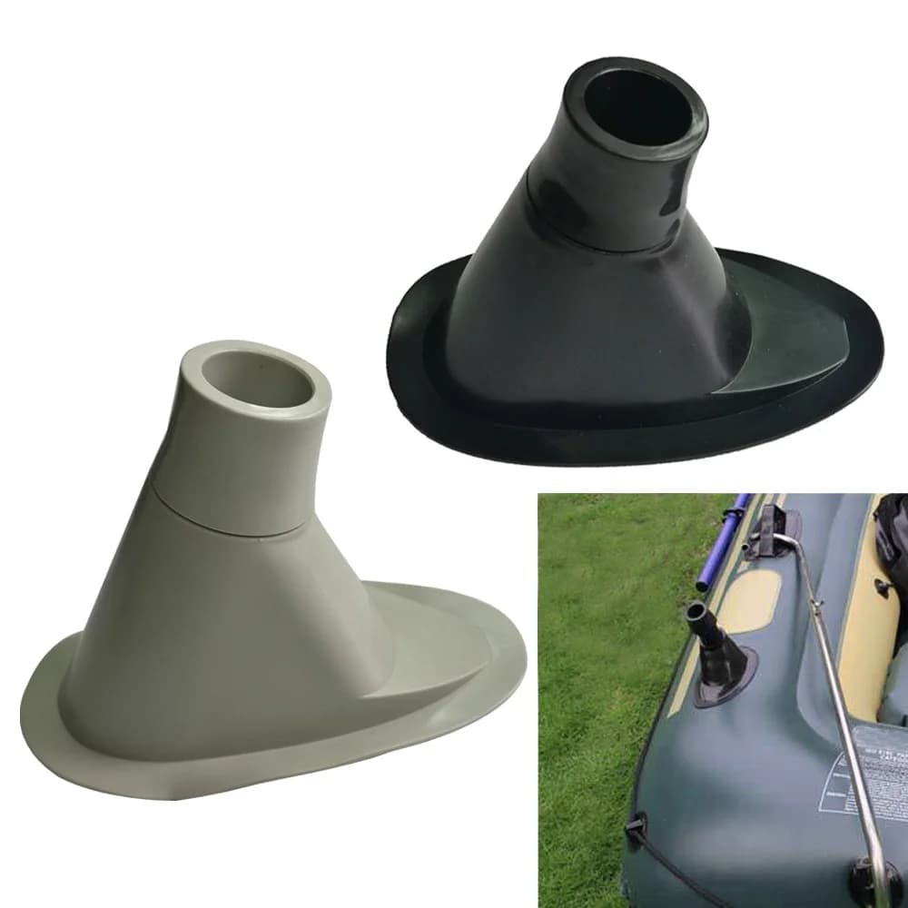Patch support canne à pêche PVC haute résistance pour bateau gonflable - Fixation par collage durable