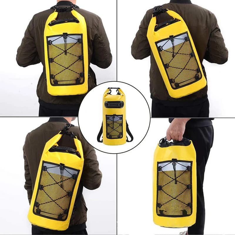 Sac à dos étanche PVC pour plongée kayak et surf - Sac de compression sec pour équipement nautique