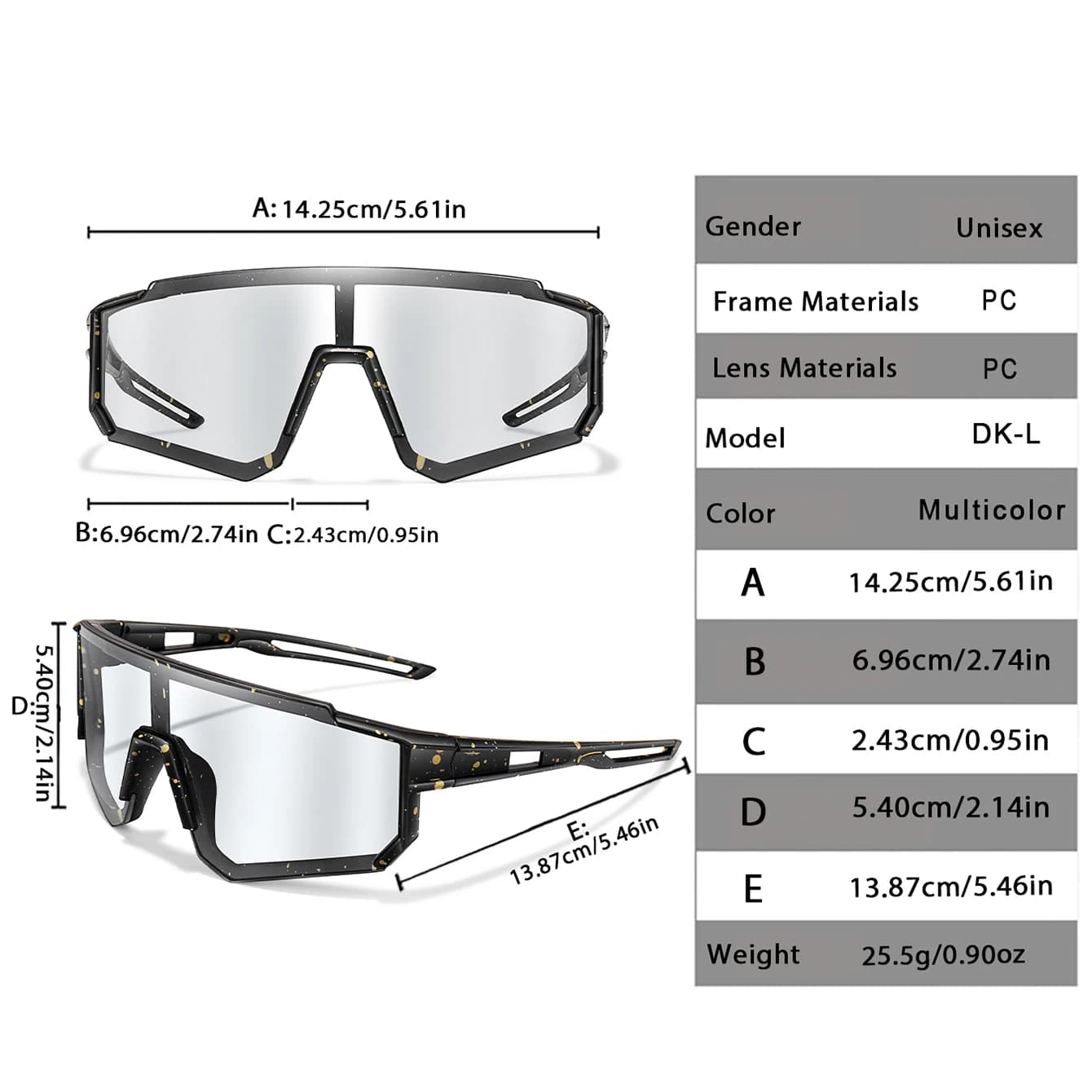3 paires lunettes photochromiques mode pêche - Classique anti-vent pour sport extérieur baseball pêche