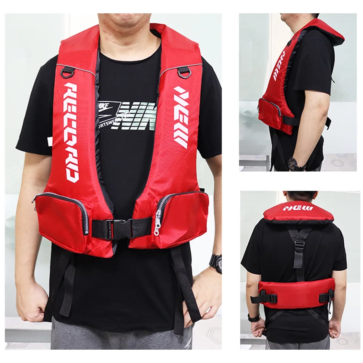 Veste de pêche légère ZYZHE avec flottabilité 5.5kg - Veste multifonction sports nautiques