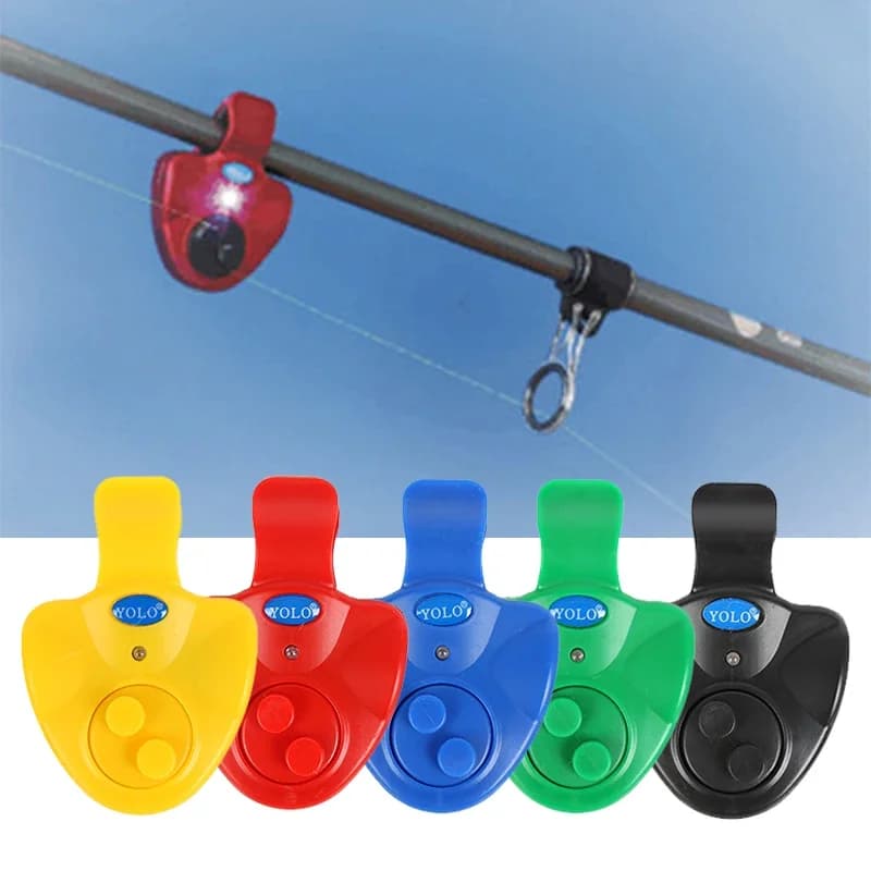Alarme de touche lumineuse LED pour canne à pêche - Détecteur de morsure avec indicateur de ligne