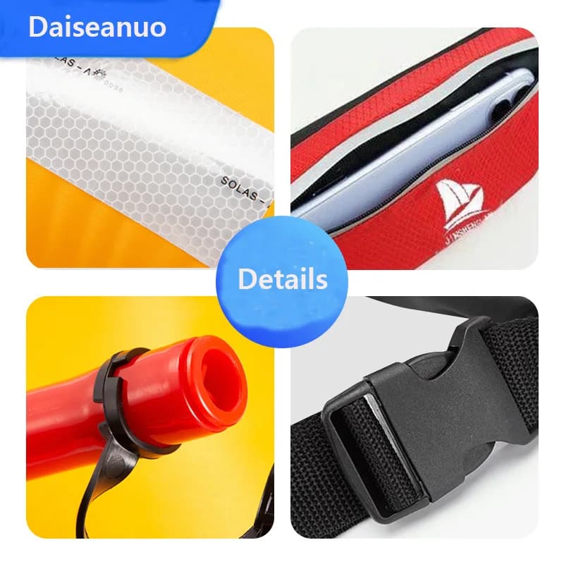 Gilet de sauvetage gonflable manuel automatique pêche adulte haute flottabilité ceinture PFD natation