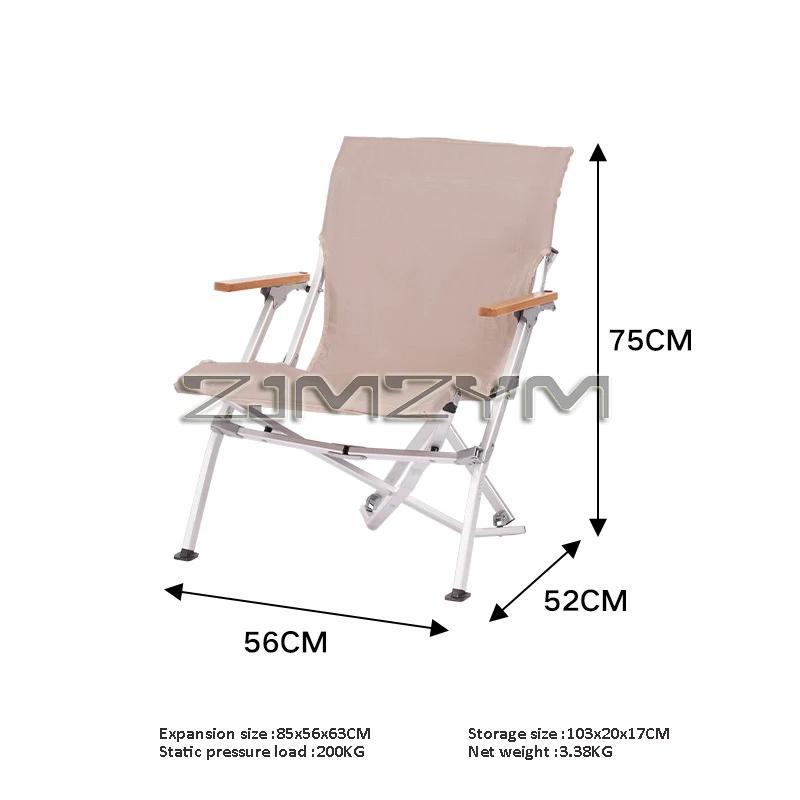 Chaise pliante aluminium dossier haut inclinable pour pêche loisir camping portable extérieur
