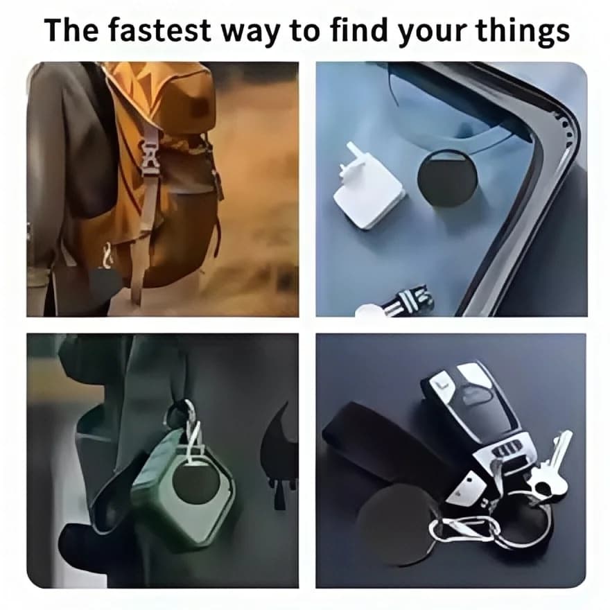 AirTag tracker Bluetooth IPX5 étanche compatible Find My iPhone localisateur clés animaux bagages