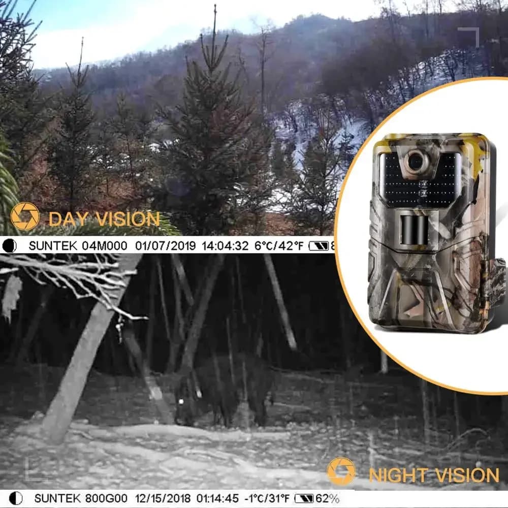 Caméra Suntekcam HC-900A 36MP 2.7K étanche IP65 - Surveillance faune chasse scouts vision nocturne traque
