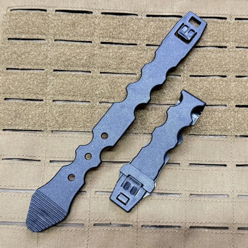 2 clips de fixation tactiques MOLLE - Accessoires pour attacher équipement pêche sur gilet ou sac
