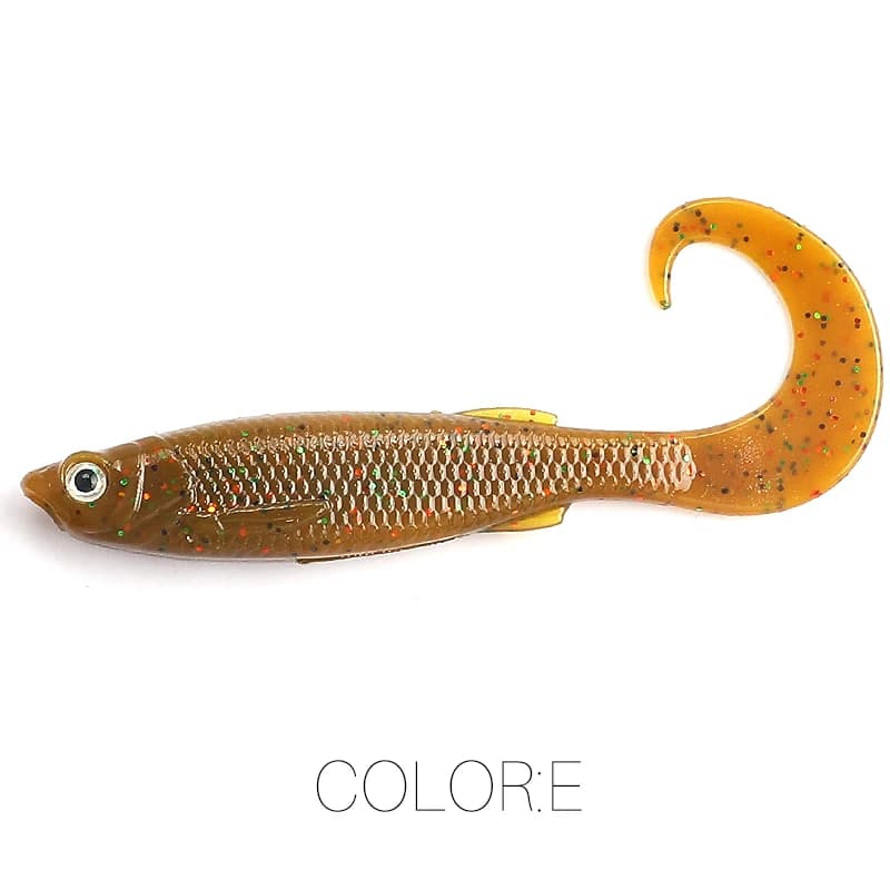 Leurre souple Supercontinent Swimbait Shad 5cm 6.5cm 2023 - Appât T Tail avec yeux 3D pour brochet sandre