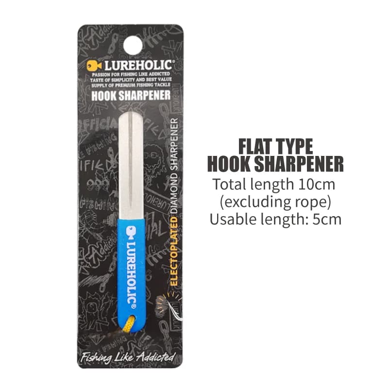 Aiguiseur hameçons diamanté électroplaqué - Style stylo et plat pour tous types d'hameçons