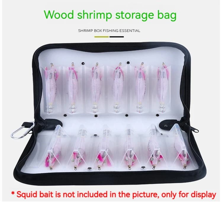 Boîte étanche pour leurres poulpe Egi : rangement leurres calmar et hameçons protection pêche