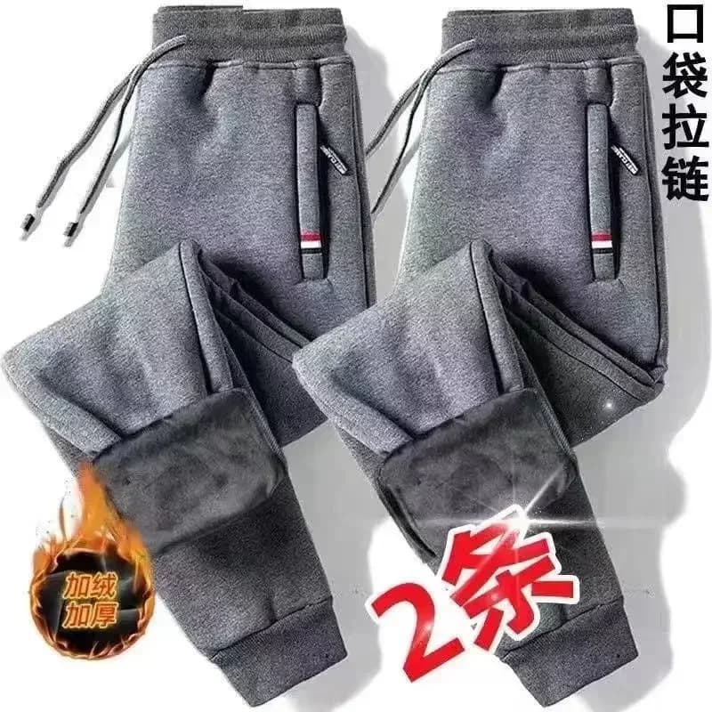 Pantalon de sport polaire homme hiver épais et chaud pour pêche par temps froid