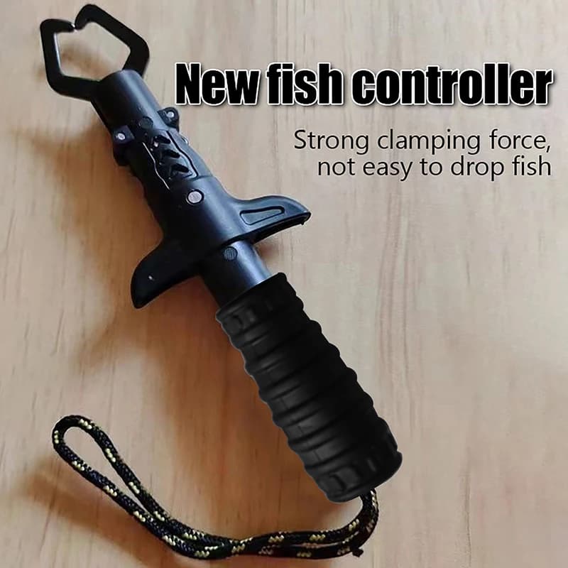 Pince à prise labiale (Lip Gripper) pour poisson avec pèse-poisson intégré - Anti-rouille pour débutant pêche