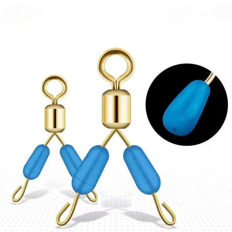 Stop-line silicone pêche anti-ennoiement - Bifurcation eight-shaped ring pour montages rapides et précis