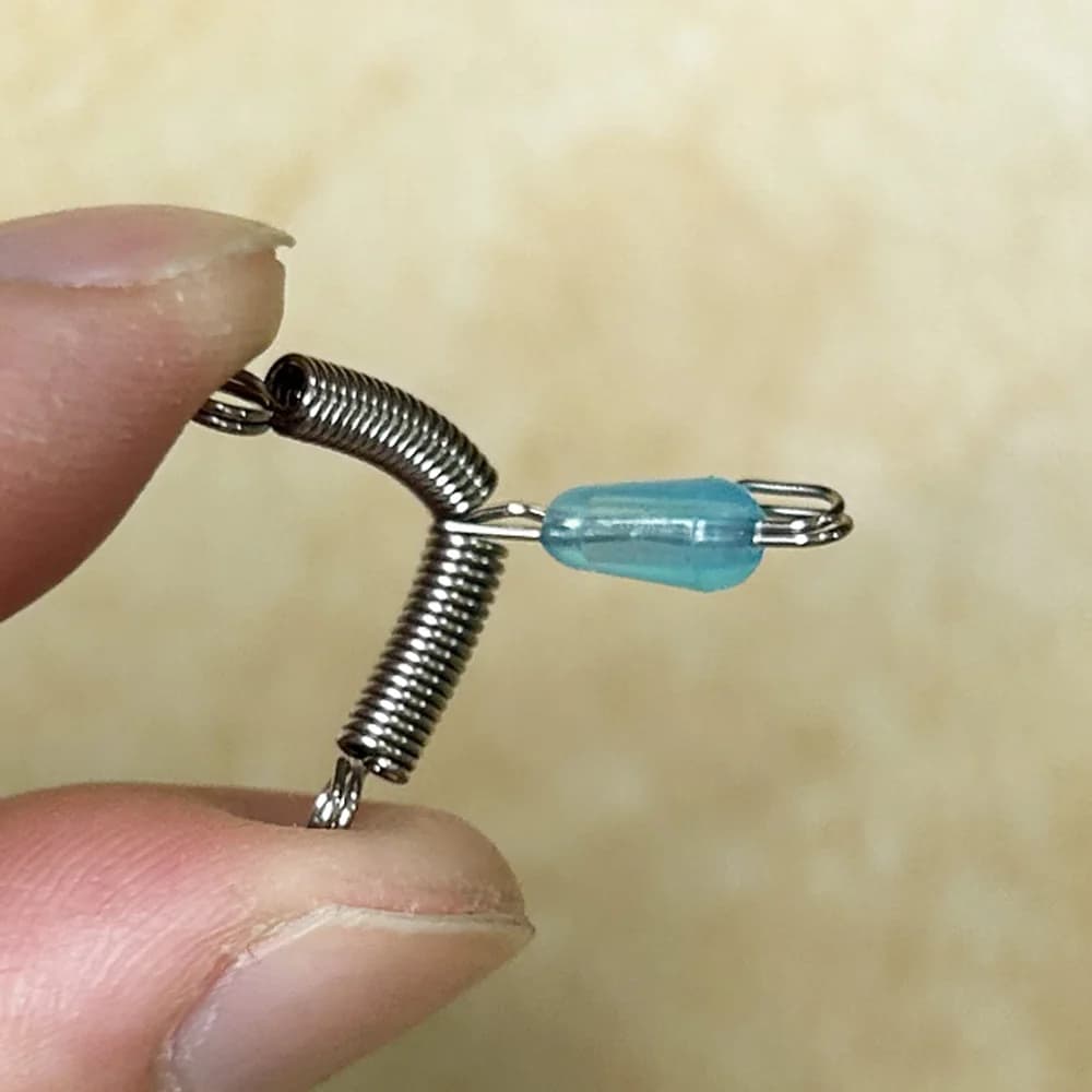 50 bas de ligne T en acier inoxydable - Bas de ligne bifurqués avec émerillon pour pêche précise